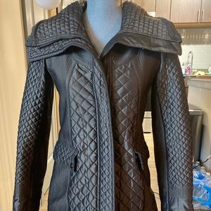 Burberry brown metallic quilted jacket